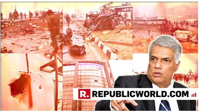 "Worst even Terror attack since 1989", says Sri Lankan PM Ranil Wickremesinghe expressing solidarity to PM Modi and families of martyrs over attack in Pulwama