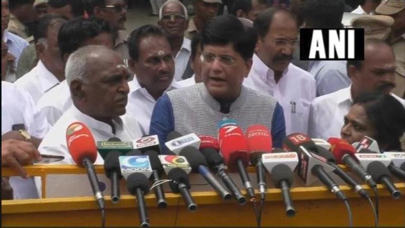 'Will have a grand meeting of BJP-AIADMK-PMK alliance on March 6, PM Modi will attend', announces Union Minister Piyush Goyal in Thoothukudi, Tamil Nadu