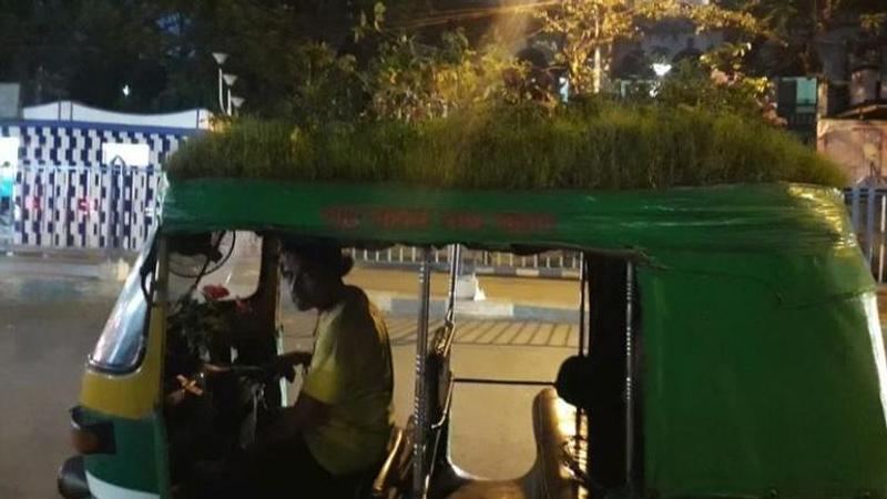 IN PICTURES | Kolkata Auto driver plants a garden on top of his rickshaw to send across an important message. Here's what it is