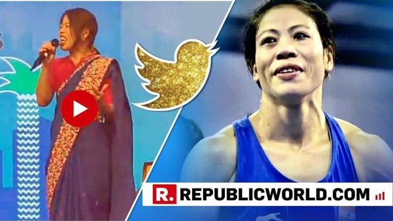 WATCH: Ace boxer Mary Kom packs a power punch with her singing skills, leaves audience mesmerised by performing 'What’s Up' by an American rock band