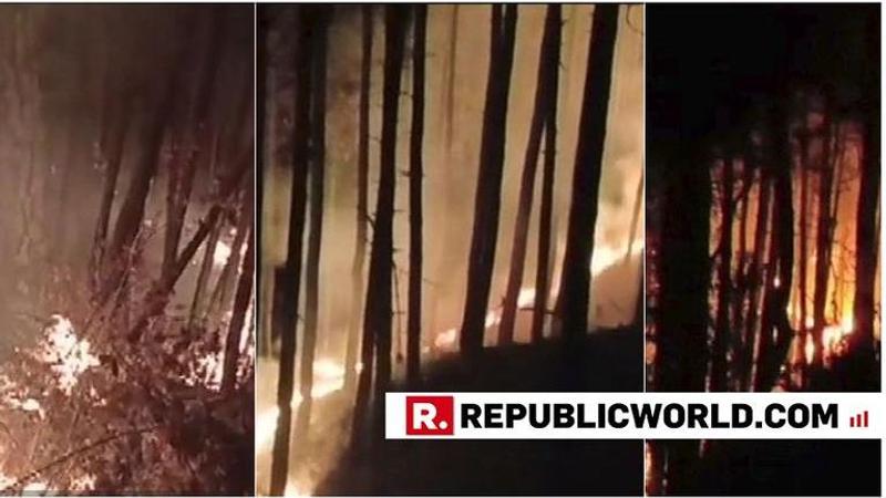 Massive forest fire in Uttarakhand's Tehri forests continue, orange alert issued