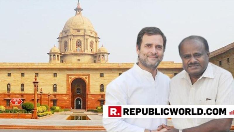 Karnataka CM Kumaraswamy meets Congress president Rahul Gandhi in New Delhi, urges him to stay as party chief