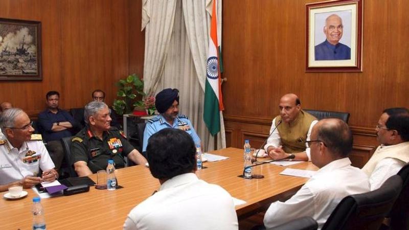 Modi Cabinet 2.0: Rajnath Singh takes charge as Union Defence Minister, meets service chiefs