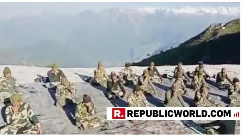 WATCH: BSF Jawans perform Yoga in the vastness of J&K's Kupwara