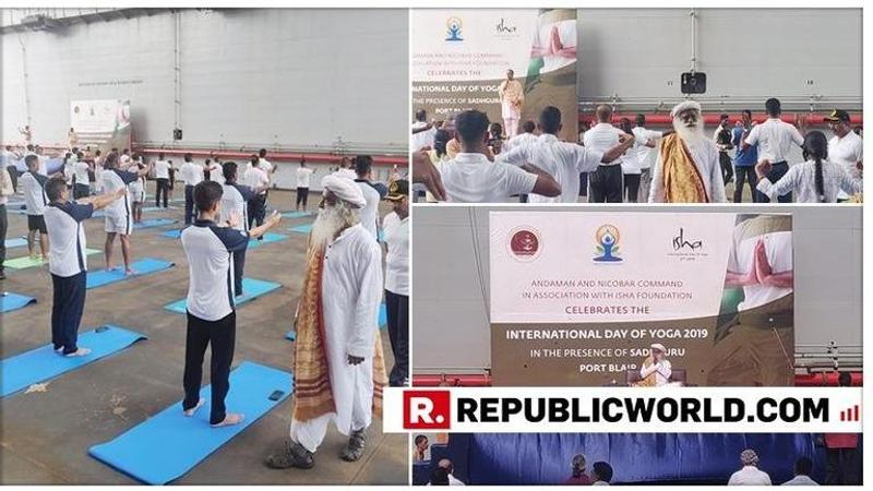 IN PICTURES | Sadhguru celebrates International Yoga Day 2019 with Andaman and Nicobar Command