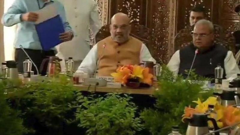 Home Minister Amit Shah holds high-level security meet during his two-day visit in Jammu and Kashmir. Details here