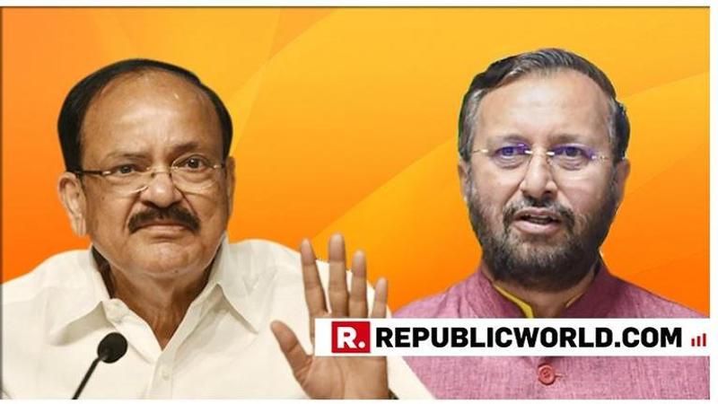 Vice President Venkaiah Naidu suggests Environment Minister Prakash Javadekar to continue work on Polavaram Project, cites national interest