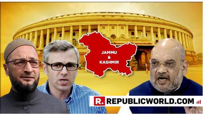 Omar Abdullah and Asaduddin Owaisi oppose Home Minister Amit Shah's Kashmir policy, as Lok Sabha passes J&K Reservation bill