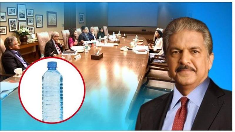 Anand Mahindra bans plastic bottles in his boardrooms after being prodded by a Twitter user, netizens blown away