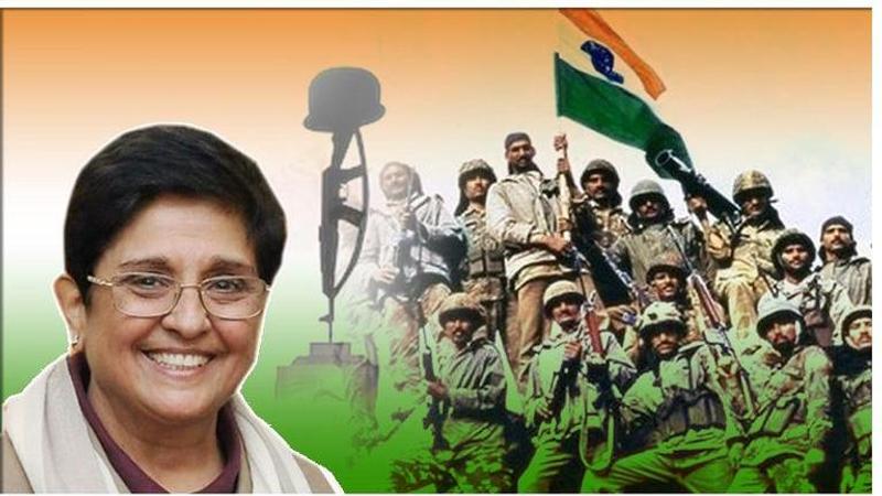 Kargil Vijay Diwas |  Puducherry L-G Kiran Bedi pays respects: 'Our homage and gratitude to the bravest'