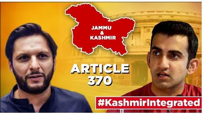 J&K's Article 370 scrapped, Gautam Gambhir scorches Shahid Afridi for trying to malign India, turns tables completely