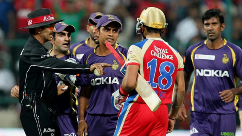 Gautam Gambhir gets into a fight with Virat Kohli