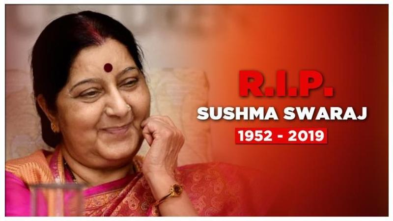 Sushma Swaraj passes away | Last rites to be performed in Delhi with full state honours, nation pays respects: Updates