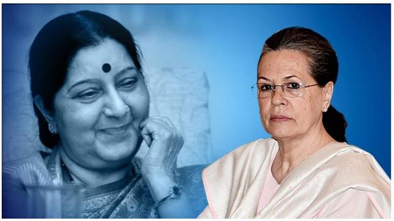 Sushma Swaraj passes away: Sonia Gandhi 'deeply saddened', writes letter to her husband Swaraj Kaushal sharing grief