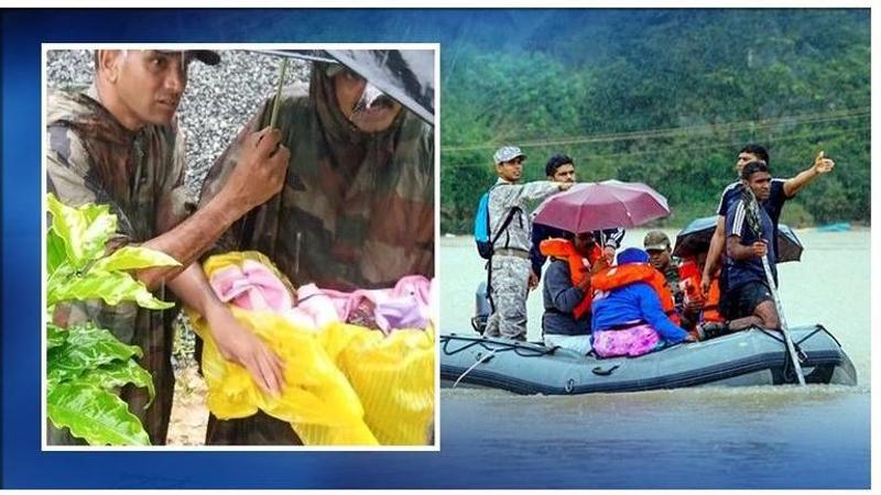 Kerala Floods: Army rescues new-born baby amid heavy rains in Wayanad