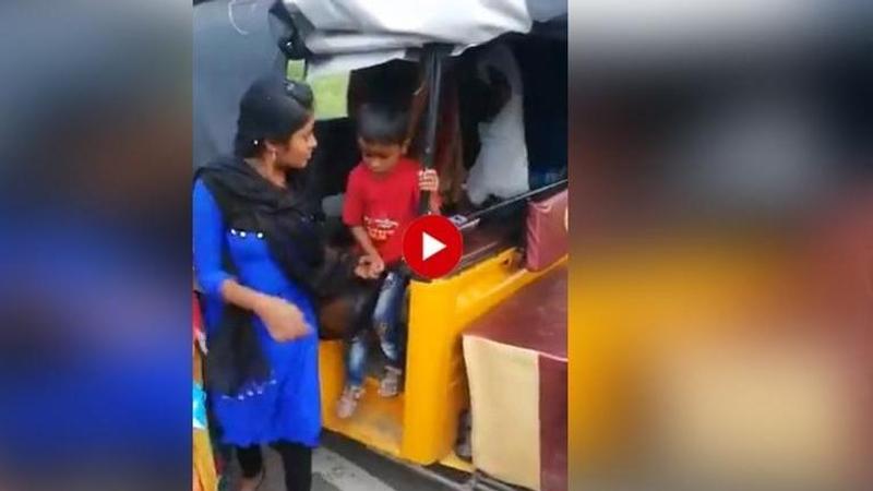 WATCH: Telangana police stops auto-rickshaw carrying 24 passengers, Twitter aghast at safety violation