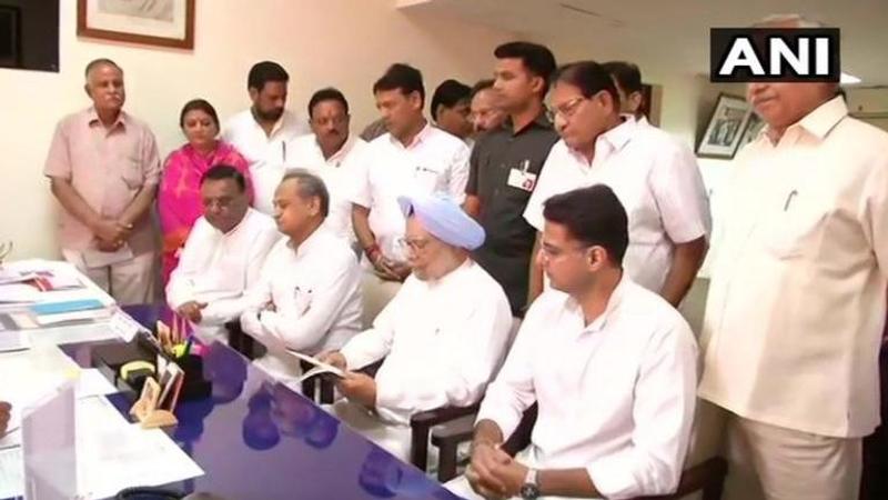 Former PM Dr Manmohan Singh files Rajya Sabha nominations from Rajasthan