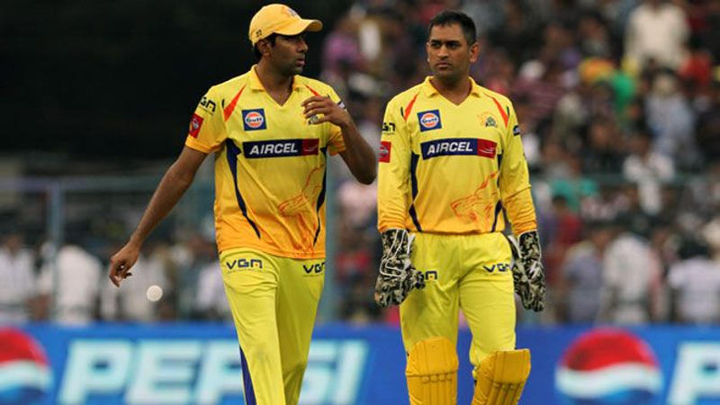 Ashwin and Dhoni