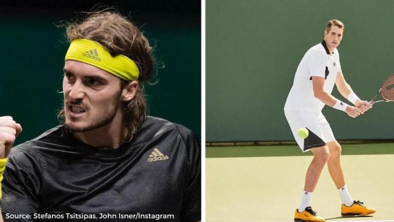 Stefanos Tsitsipas and John Isner