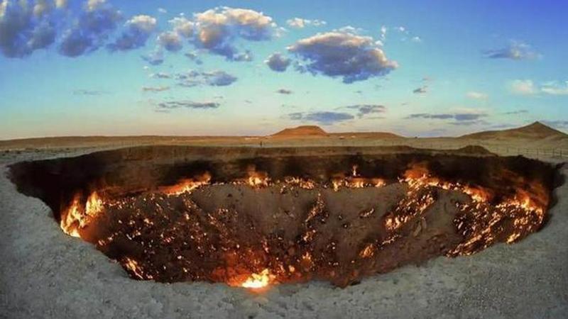 Methane leak in Turkmenistan