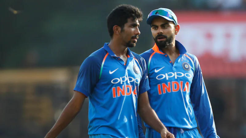 Virat Kohli and Jasprit Bumrah