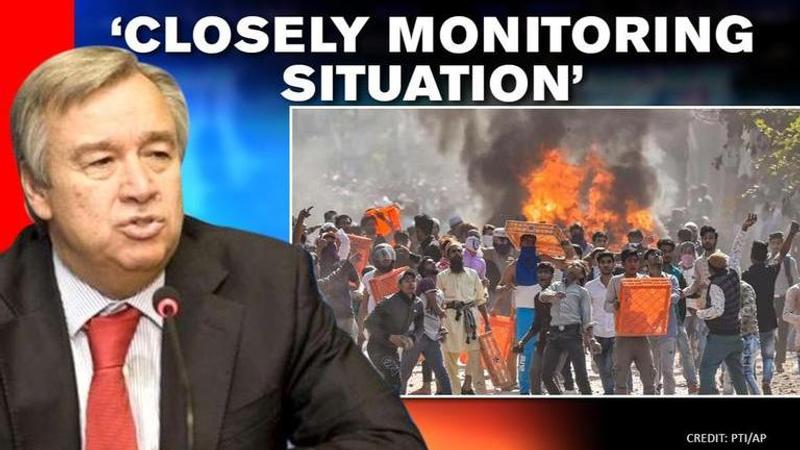 UN chief closely following situation in Delhi: spokesperson Stephane Dujarric