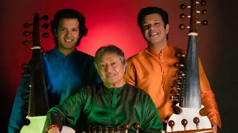 Amjad Ali Khan with sons Amaan, Ayaan