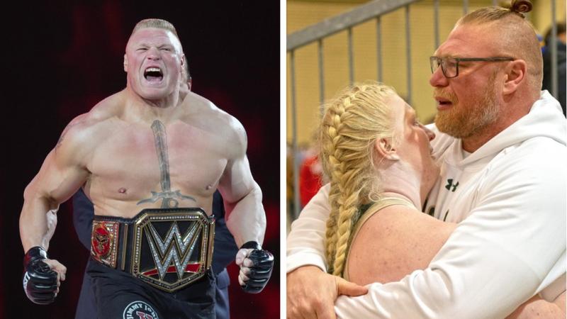 Brock Lesnar and his daughter