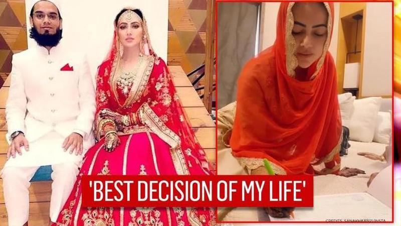 Sana Khan celebrates one-month anniversary with unseen video, receives a gift from husband