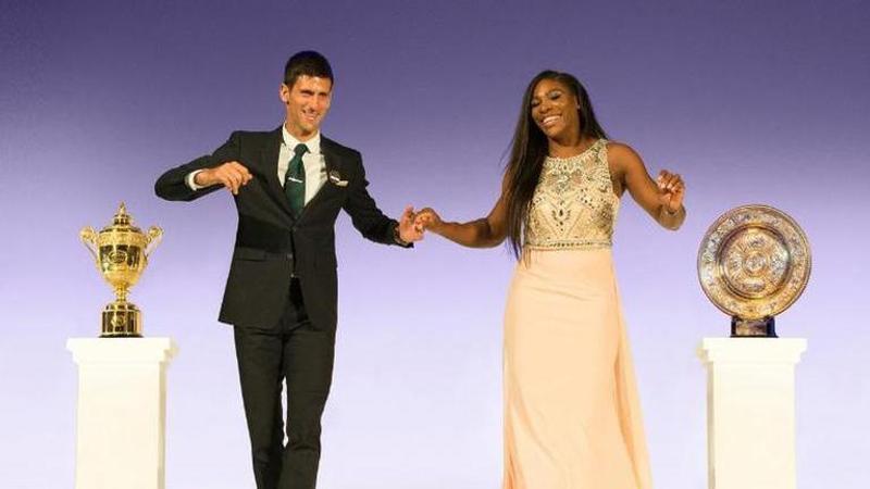 Novak Djokovic and Serena Williams