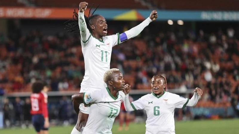 Zambia players celebrate