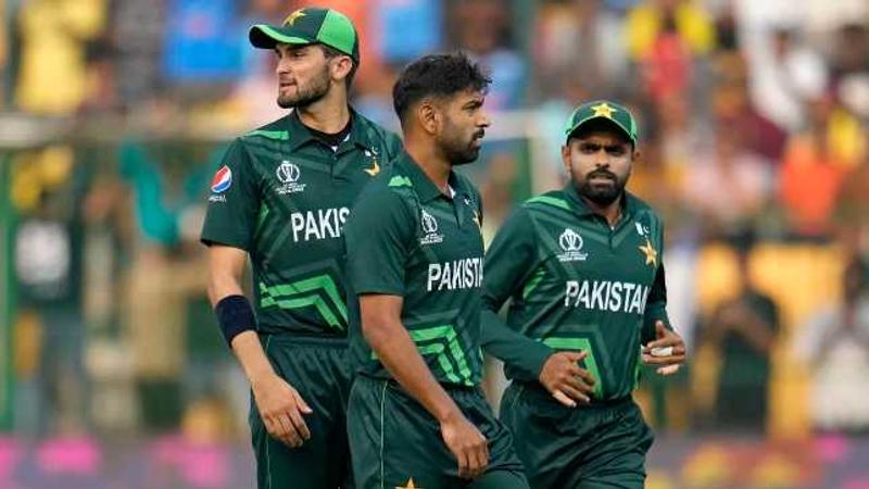 Pakistan cricket team during the PAK vs AUS CWC 2023 match