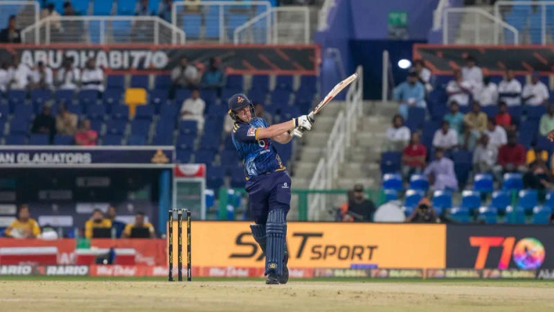 Tom Kohler-Cadmore in action in Abu Dhabi T10 League