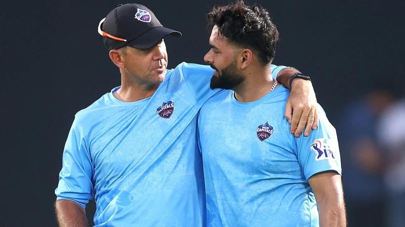 Ricky Ponting with Rishabh Pant