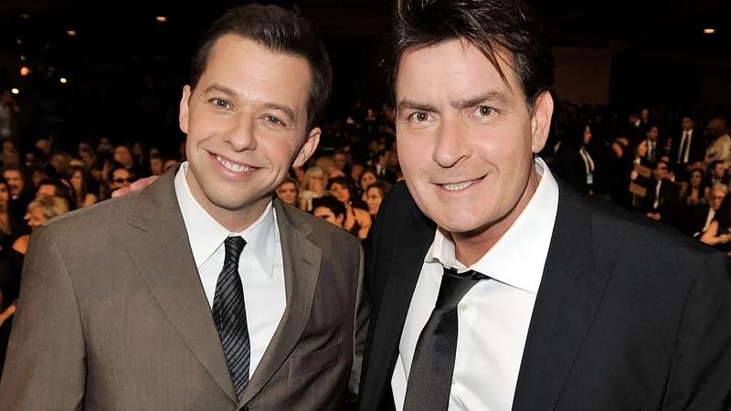 Jon Cryer and Charlie Sheen 