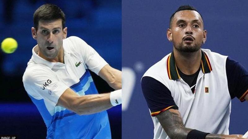 Nick Kyrgios and Novak Djokovic