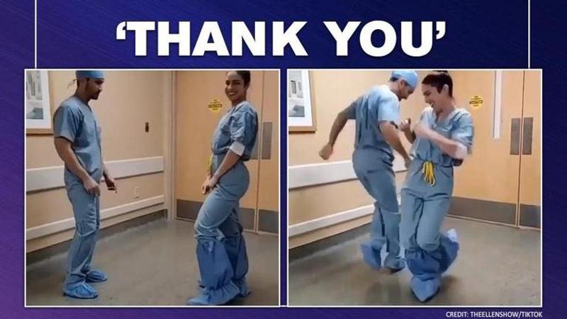 Ellen DeGeneres shares video of healthcare workers dancing, thanks them for their services