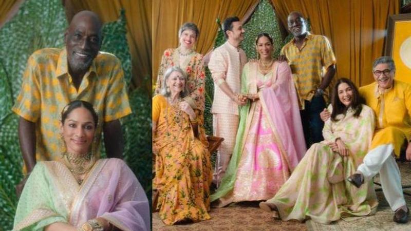 Vivian Richards and Masaba Gupta