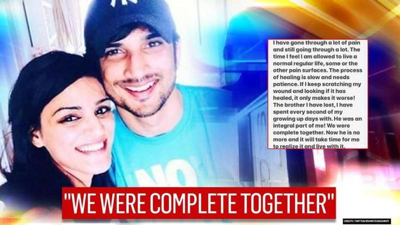 Sushant's sister Shweta 'going through lot of pain', makes plea to 'extended family'