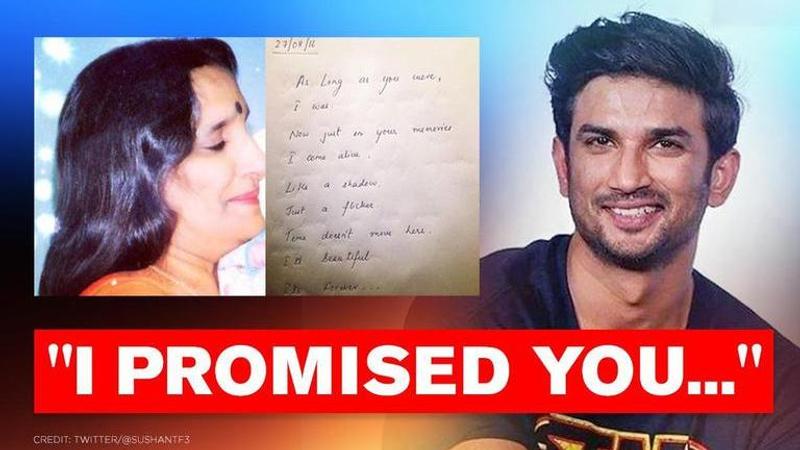 Sushant Singh Rajput's family shares his letter for mom, he wrote, 'we both were wrong'