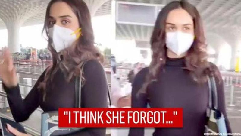 Manushi Chhillar leaves netizens in splits as they make observation in her airport arrival