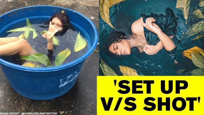 'Set up v/s shot': Netizens reveal secrets behind aesthetic photographs