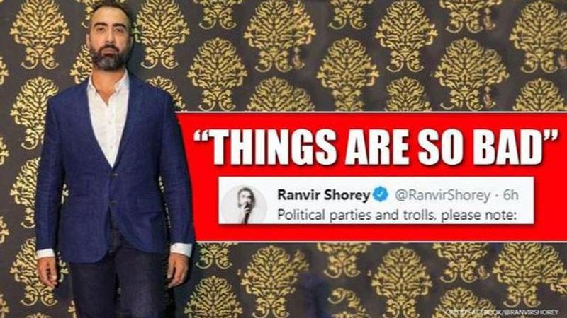 Ranvir Shorey gets distress calls from unknown people; also has stern message for parties