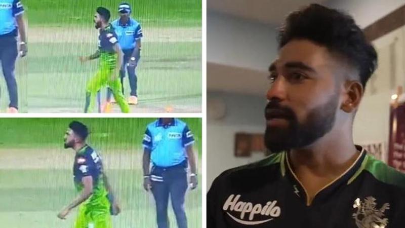 RCB vs RR: Mohammed Siraj apologizes to teammate Mahipal Lomror after ugly spat - WATCH