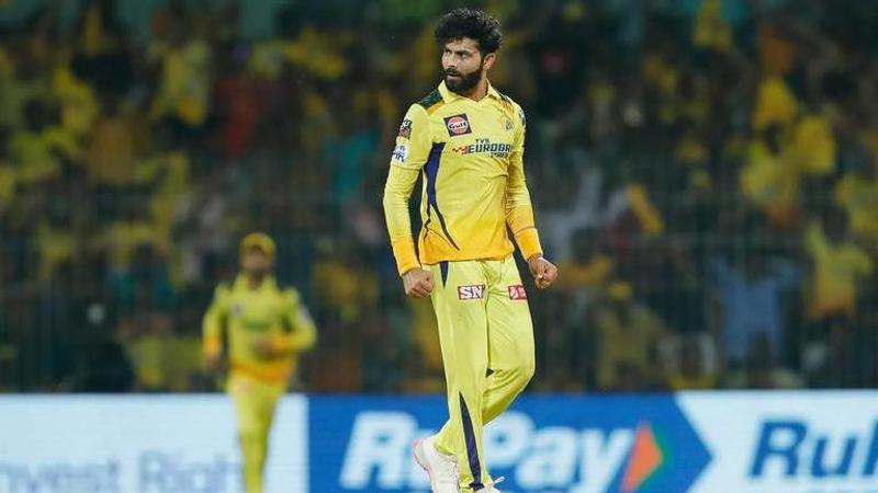 Ravindra Jadeja in action