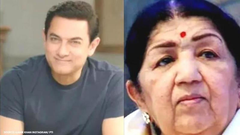 Aamir Khan and lata mangeshkar