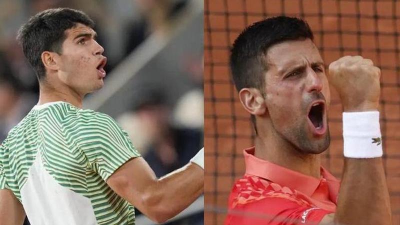 Alcaraz and Djokovic