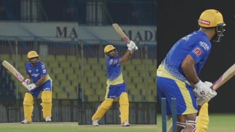 Ambati Rayudu in training nets