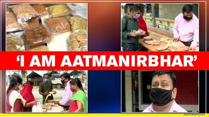 Blind man becomes 'Aatmanirbhar', sells homemade snacks after losing job due to COVID-19