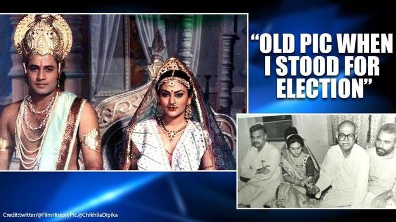 When 'Ramayan's Sita Deepika Chikhalia posed with PM Narendra Modi, LK Advani